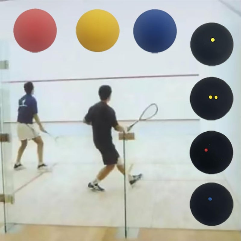 YAOSHER Squash Balls for Training Only-Tube of 3, Yellow, WZ2486 - Image 2